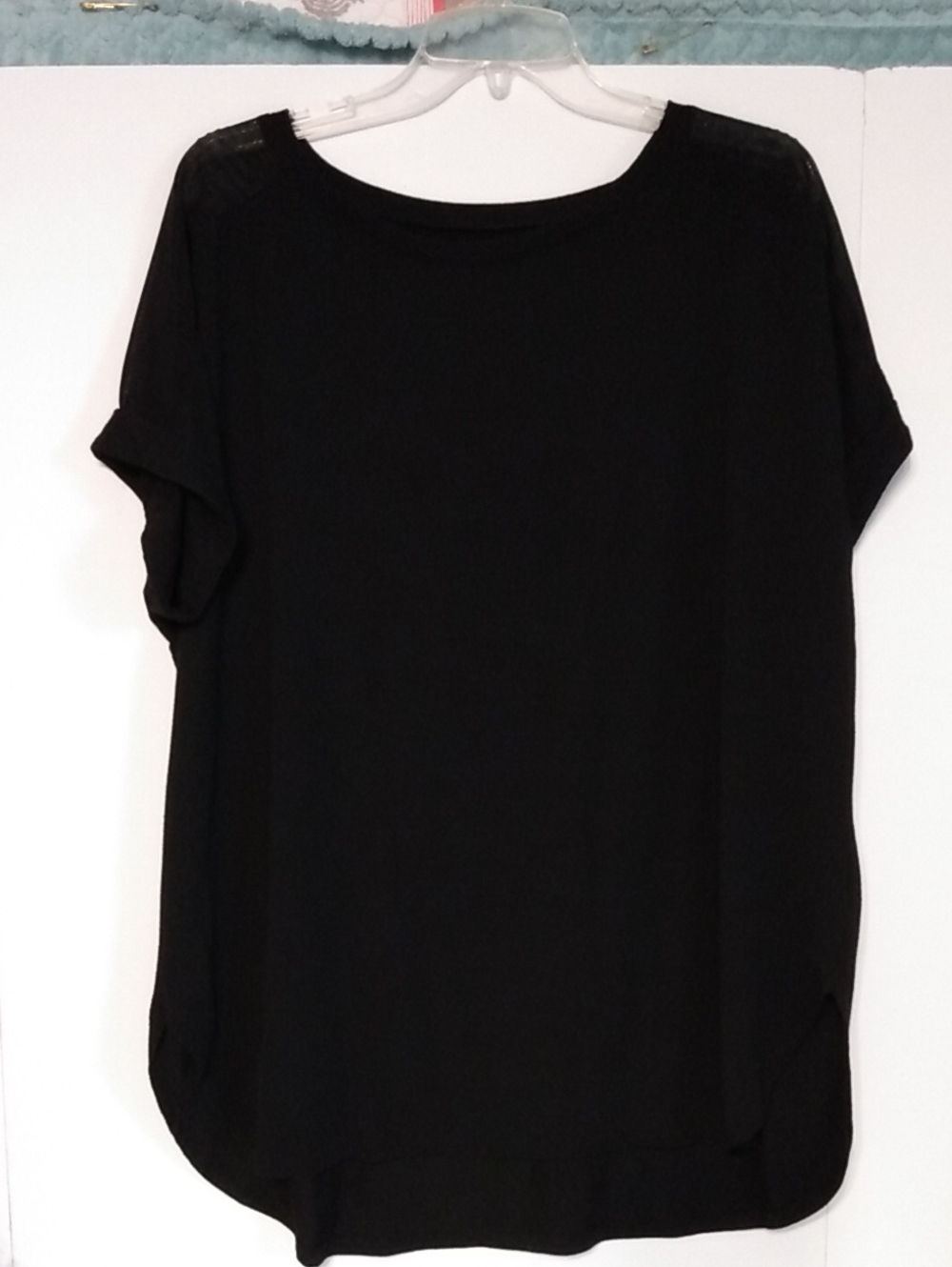 2XG (20) Women's Avia Black Short Sleeve With Small Mesh Shoulder